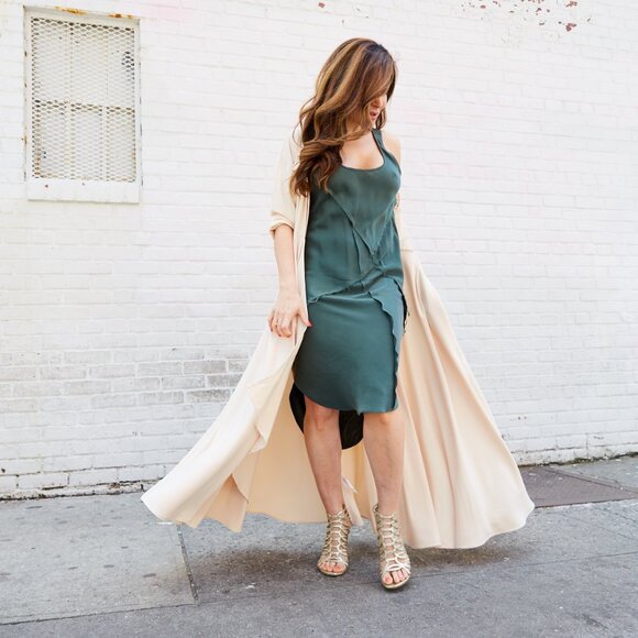 Silk Slip Dress from KES NYC - SIZE SMALL - Picture 4 of 6